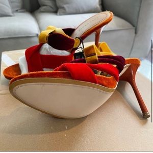 Zara Colorblock Heel Sandals size 8 NWT